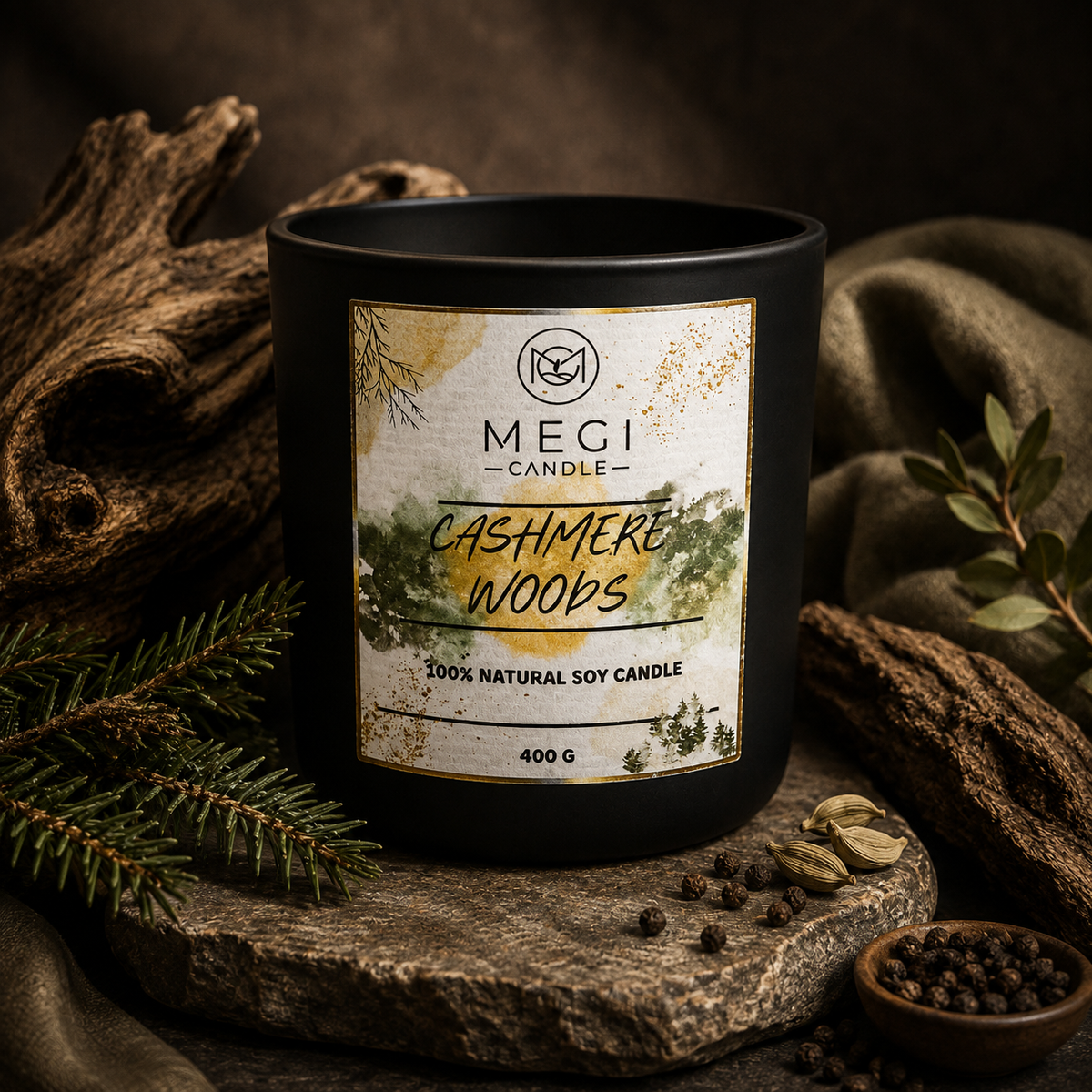 MEGI Candle Cashmere Woods