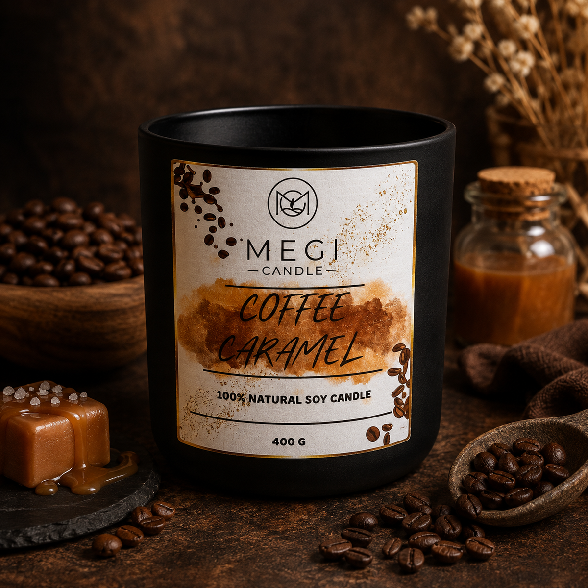 MEGI Candle Coffee Caramel